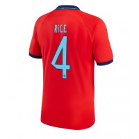 Koszulka piłkarska Anglia Declan Rice #4 Strój wyjazdowy MŚ 2022 tanio Krótki Rękaw